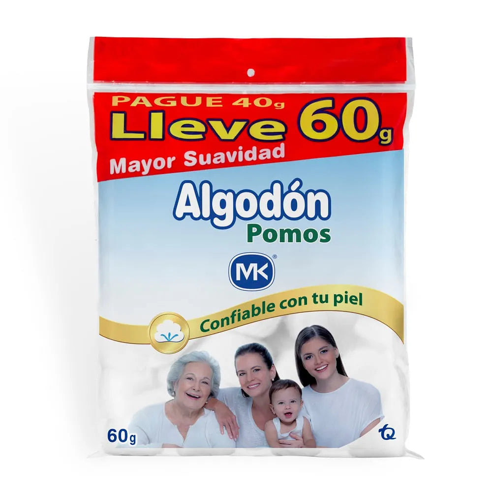 ALGODON POMOS 60 GR MK