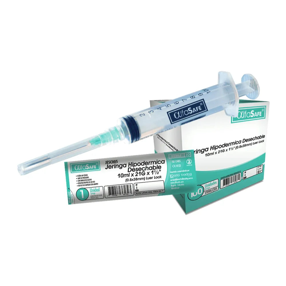 JERINGA 10 ML ALFA SAFE