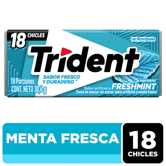 TRIDENT FRESHMINT 18 CHICLES