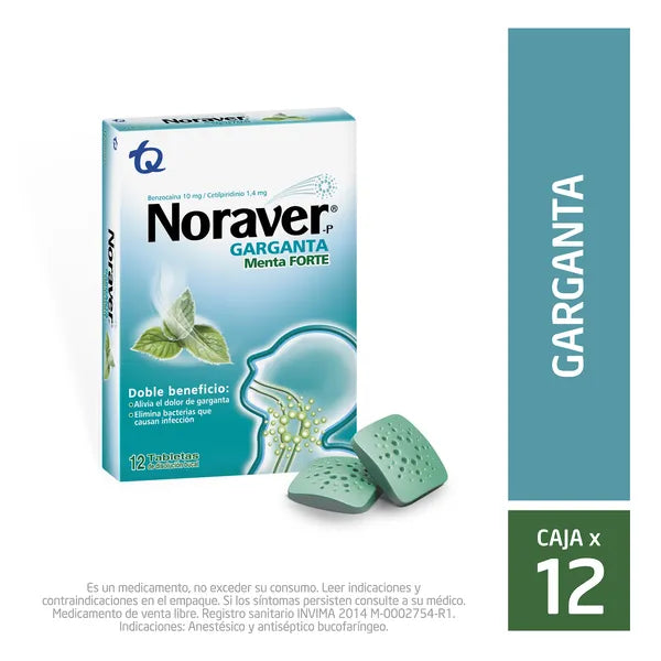 NORAVER GARGANTA MENTAFORTE 12 TAB