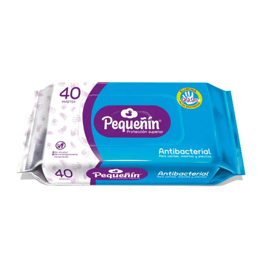 PAÑITOS HUM.ANTIBACTERIAL PEQUENIN 40 UN