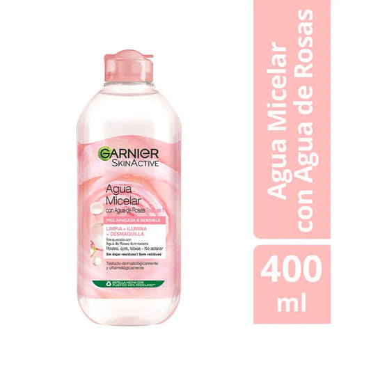 AGUA MICELAR ROSAS GARNIER 400 ML