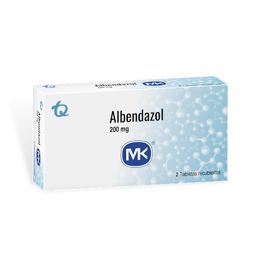 ALBENDAZOL 200 MG X 2 TAB MK