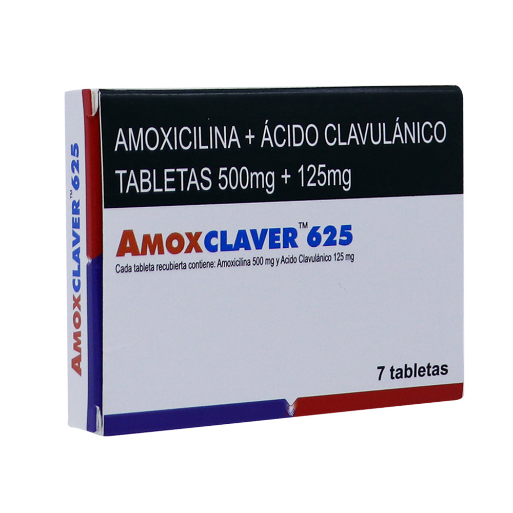 AMOXCLAVER 625  X   7 TABLETAS