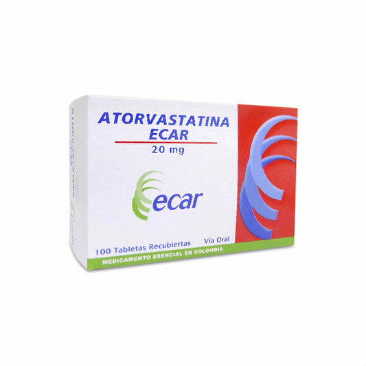 ATORVASTATINA 20MG X 10 TBS EC