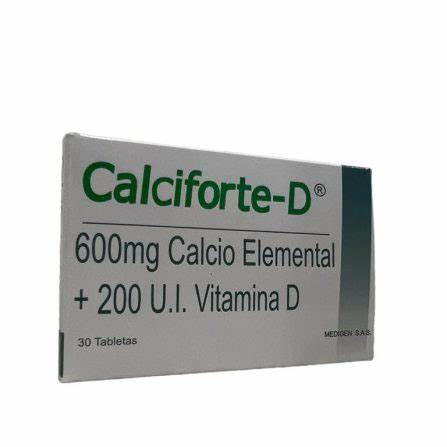 CALCIFORTE-D 600 MG. 30 TBS.