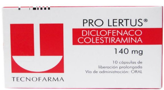 PRO LERTUS 140 MG 10 CPS DICLO