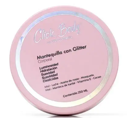 MANTEQUILLA CORPORAL CON GLITTER