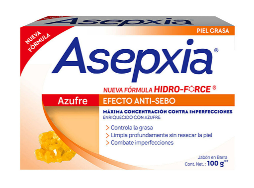 ASEPXIA  AZUFRE JABON 100 GRS