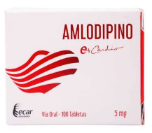 AMLODIPINO ECAR 5MG 100TBS