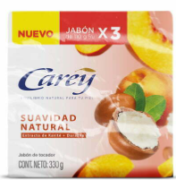 3 JABON CAREY SUAVIDAD NATURAL 110 G