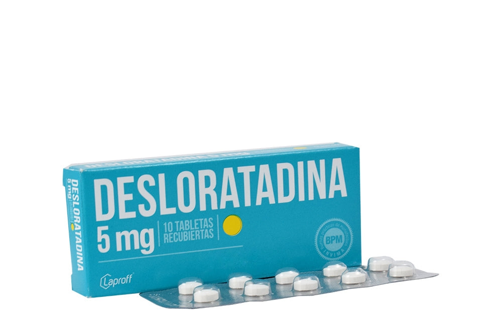 DESLORATADINA 5 MG X 10 TB