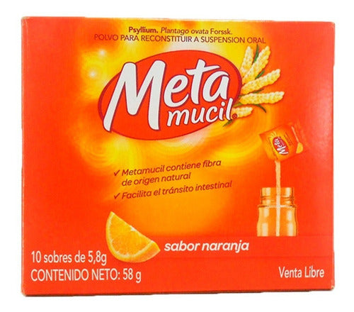META MUCIL X 1 SOBRE NARANJA