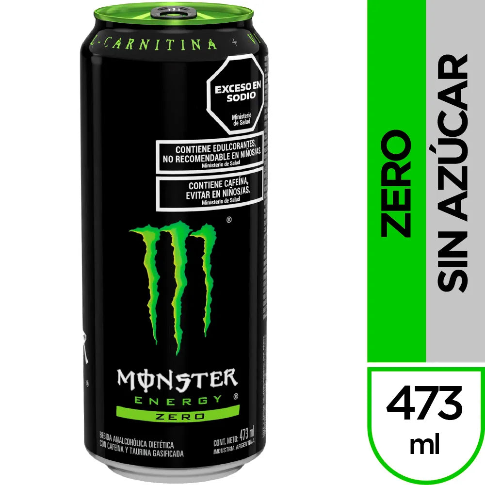 MONSTER GREEN ZERO LATA 473ML