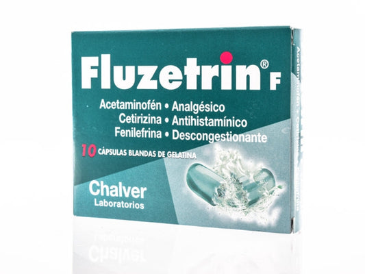 FLUZETRIN F X 10 CAPSULAS