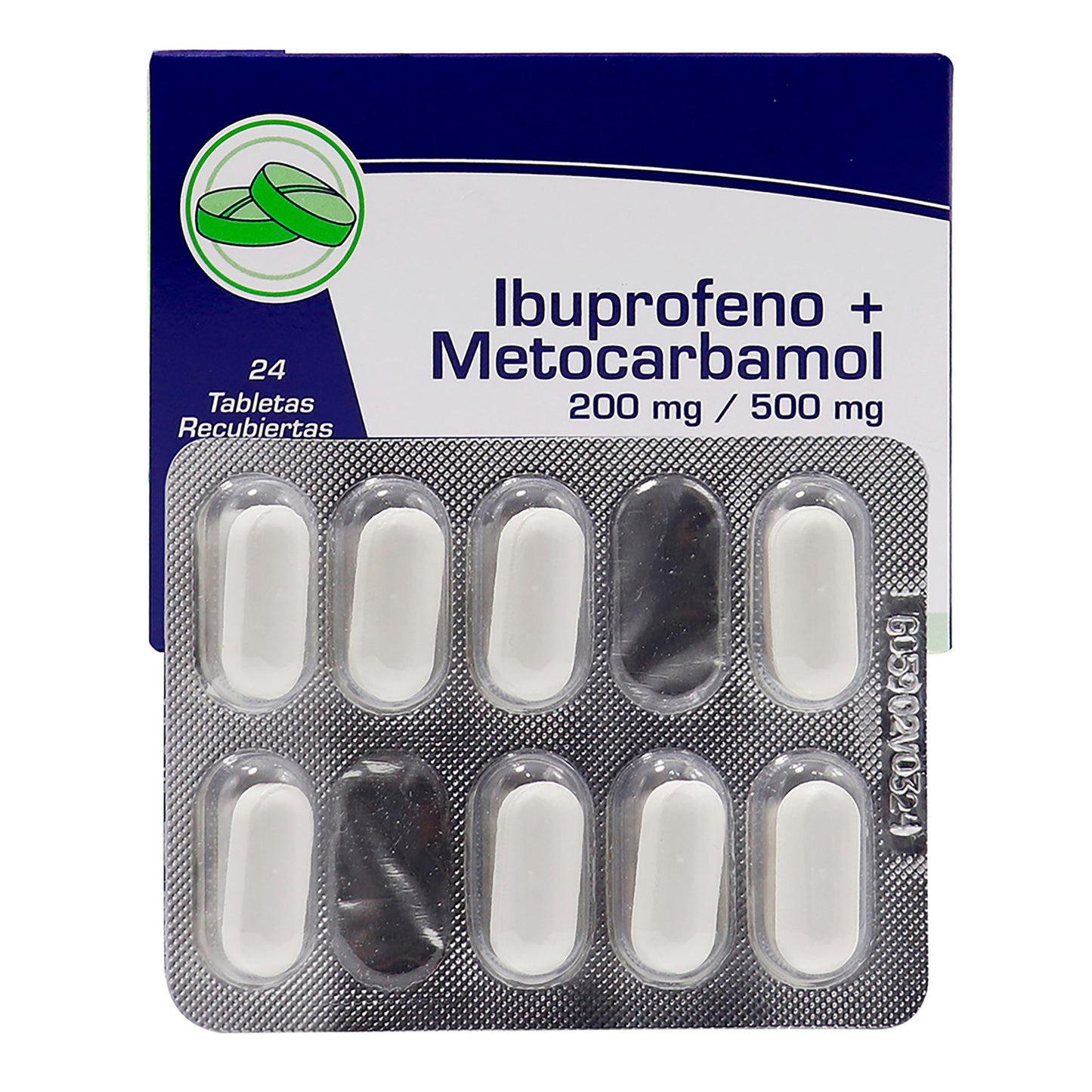 IBUPROFENO+METOCARBAMOL 200mg/500mg