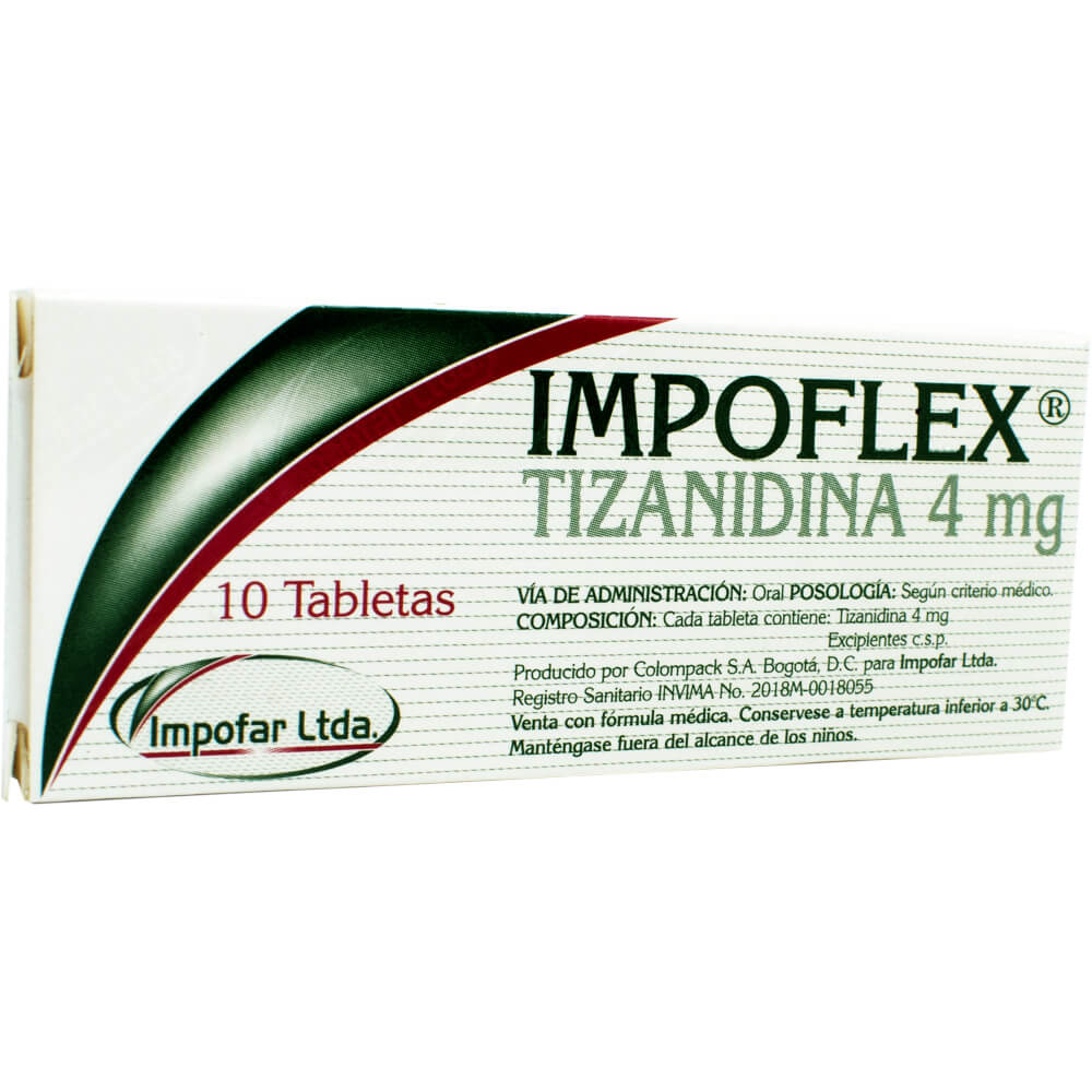 IMPOFLEX (TIZANIDINA) 4 MG 10 TBS