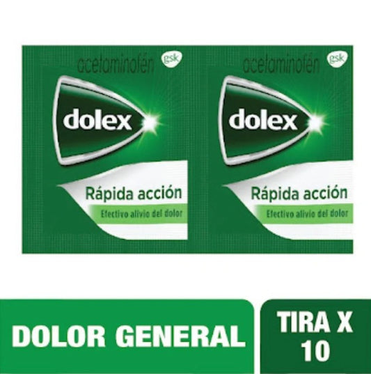 DOLEX RAPIDA ACCION 500MGX 10TBS