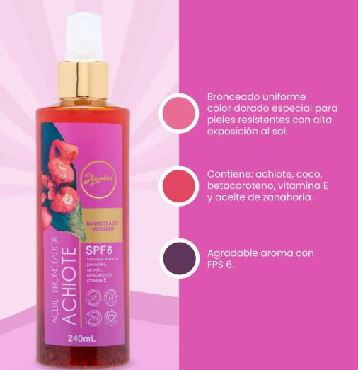 ACEITE BRONCEADOR ACHIOTE 240M