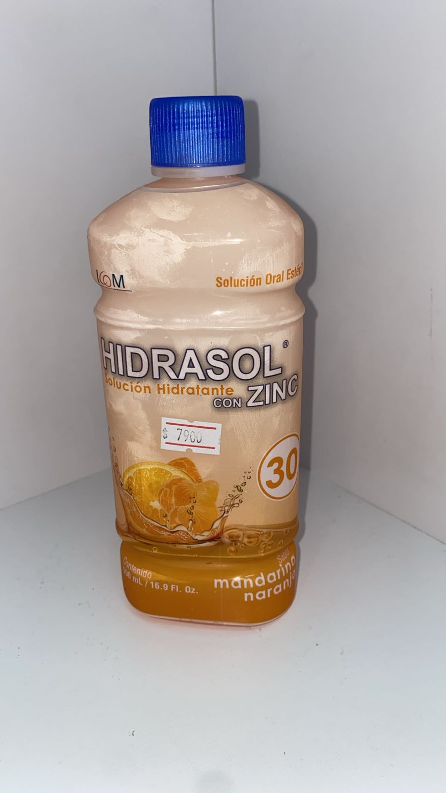 HIDRASOL NARAN - MANDAR 30 CON ZINC 500 ML