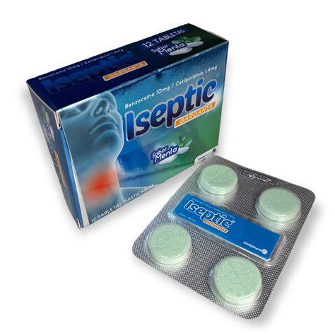ISEPTIC 10MG/4MG GARGANTA  X 12TBS
