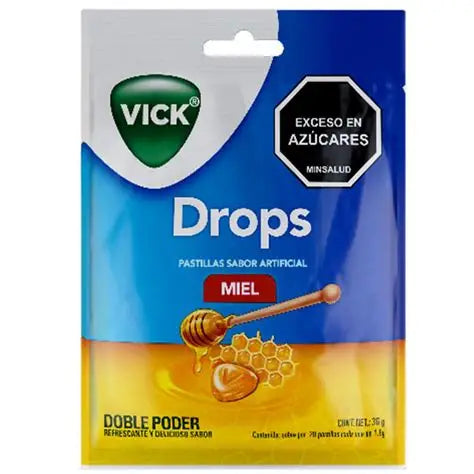 VICK MIEL DROPS 20 PASTILLAS