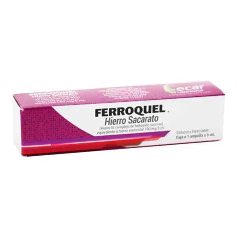 FERROQUEL HIERRO SACAROSA 1 AMPOLLA 5 ML