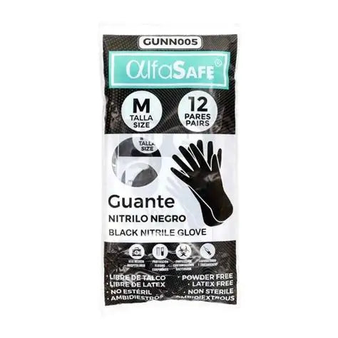 GUANTES NITRILO X 12 UNDS TALLA M