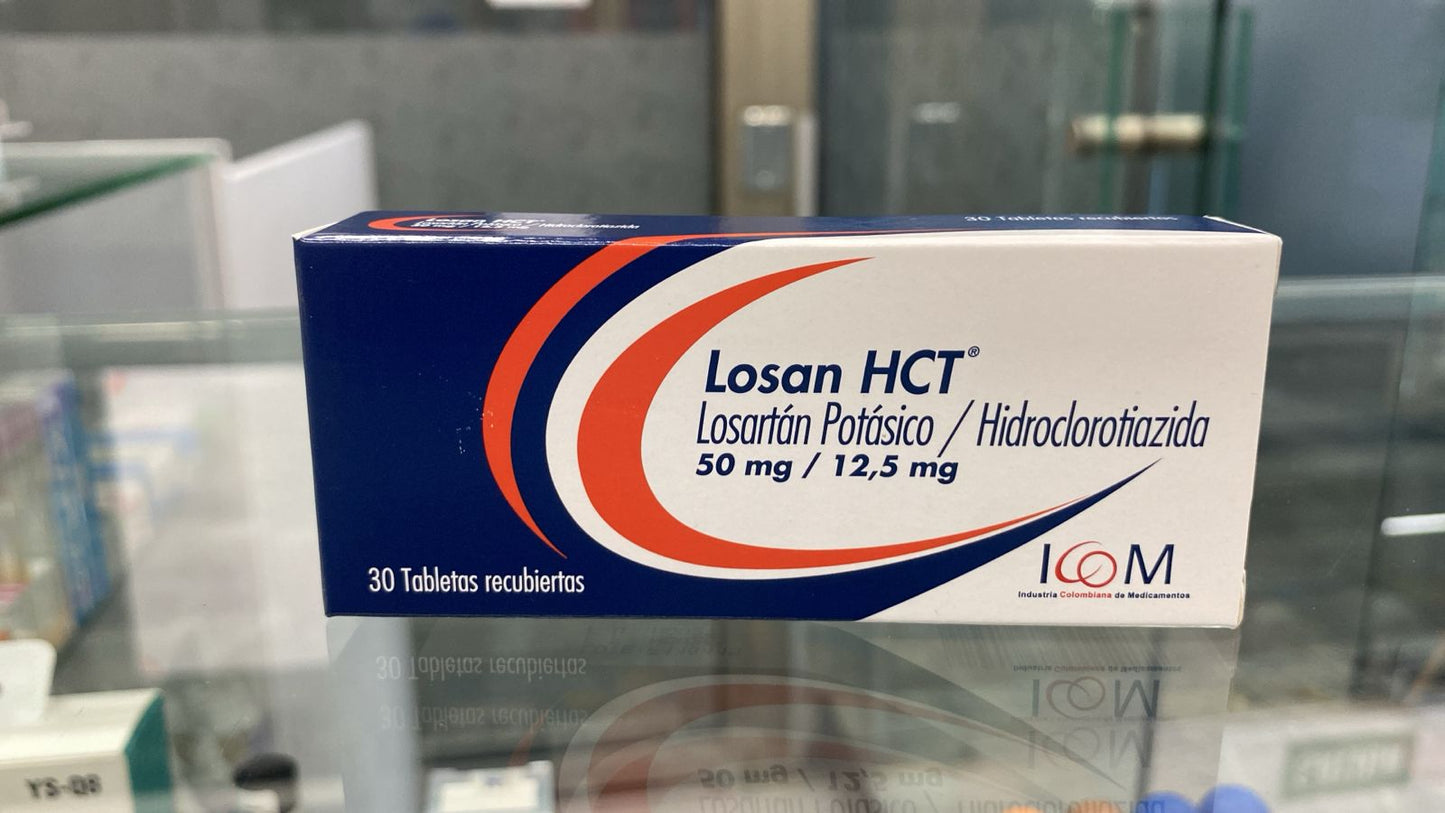LOSAN HCT 50/12.5MG 30TBS