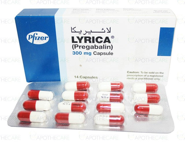 LYRICA 300 MG 14 CPS PREGABALI
