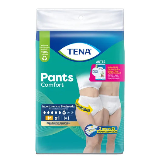 TENA PANTS CLASICO M X 1