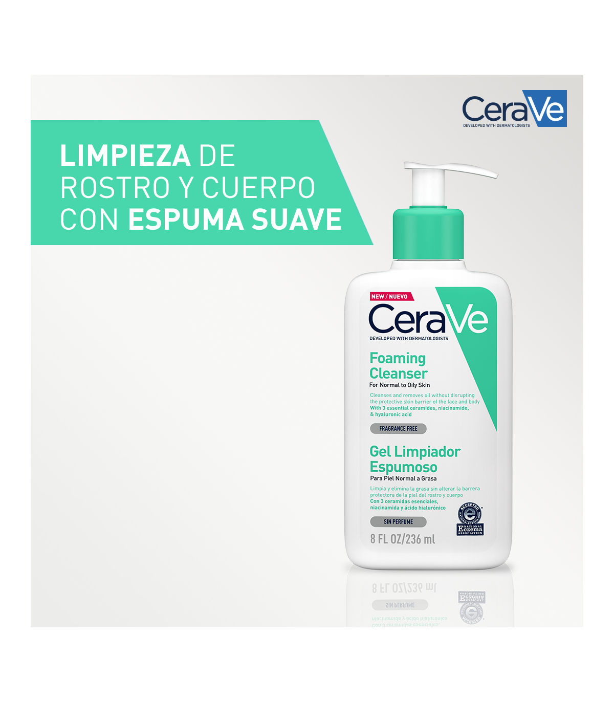 CERAVE GEL LIMPIADOR ESP 236ML