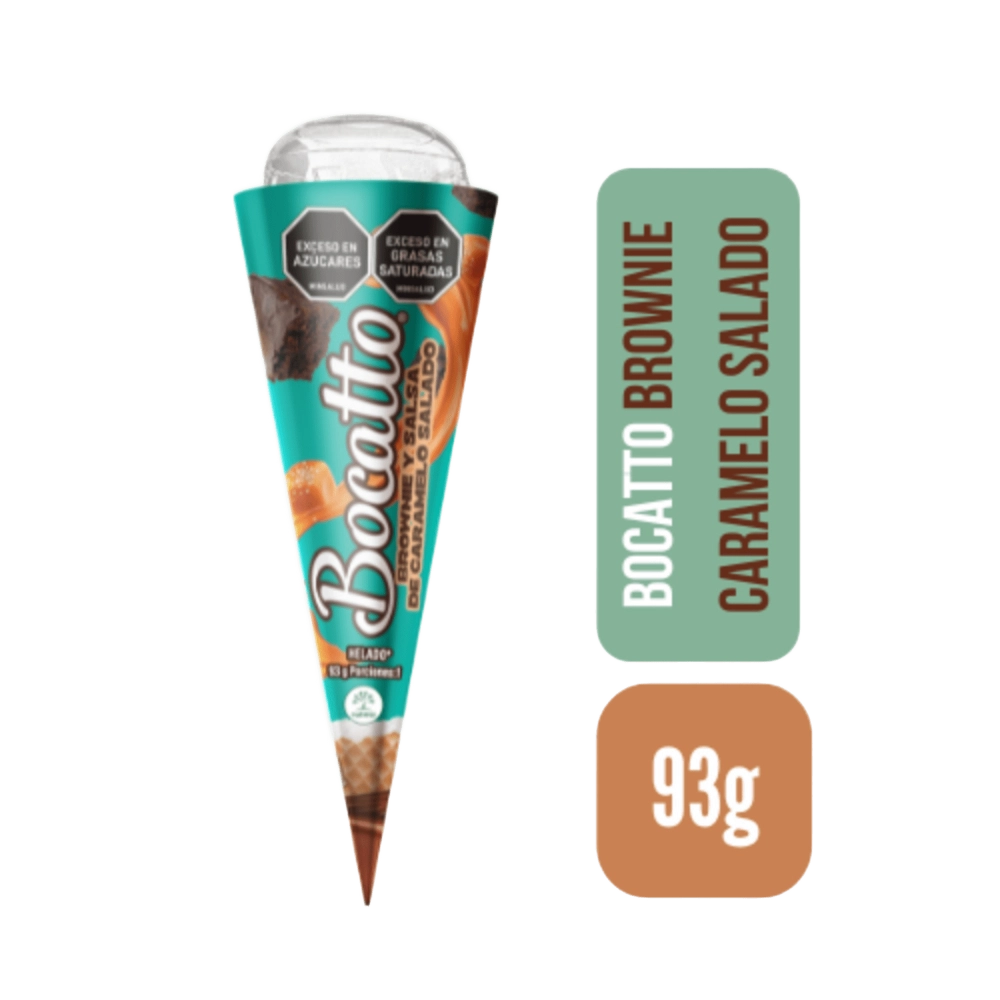 CONO BOCATTO BROWNIE CARAMELO
