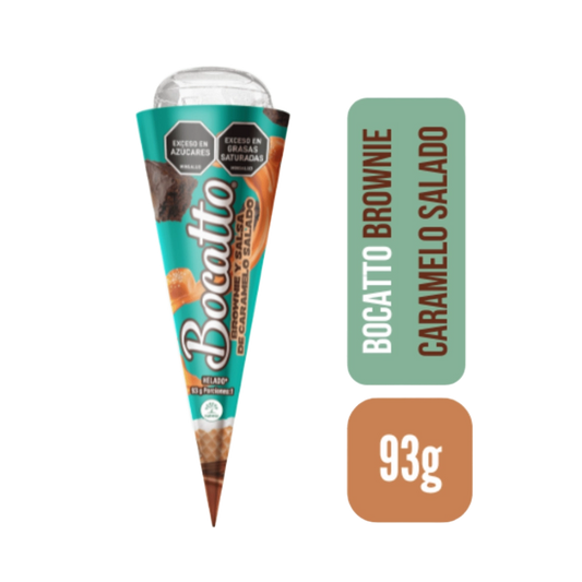 CONO BOCATTO BROWNIE CARAMELO