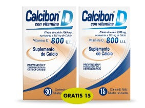 CALCIBON 1500 MG X 30 + 15 TAB