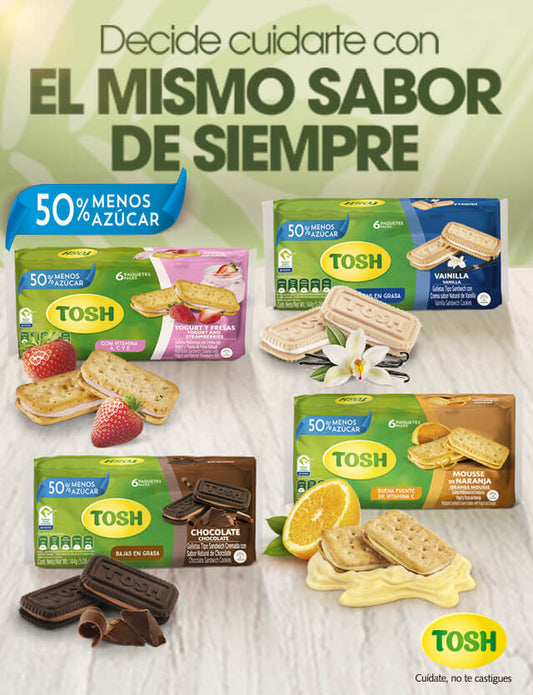 GALLETA TOSH CRMADAS SURTIDAS