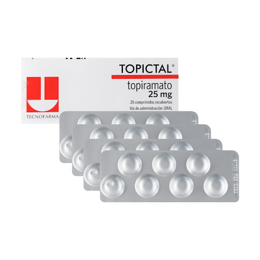 TOPICTAL 25 MG 28 TABLETAS